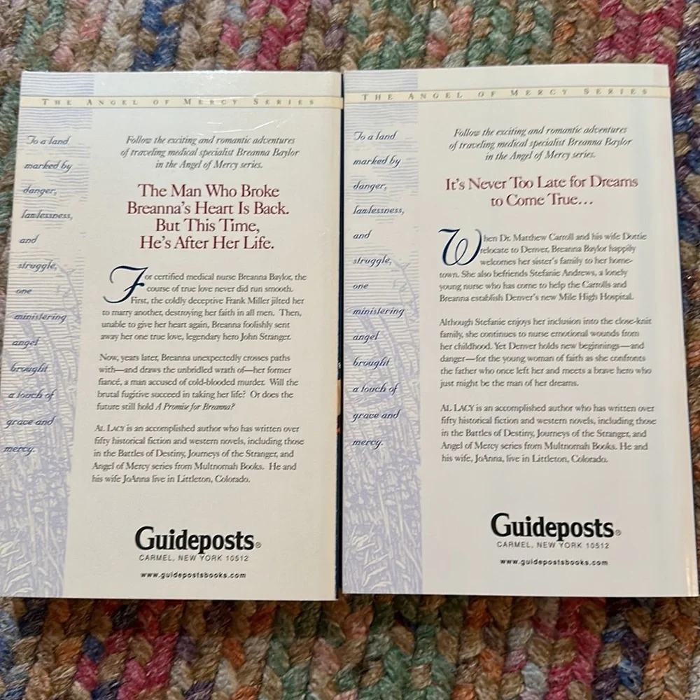 2 Angel of Mercy paperback books #1 & 2 Guidepost‎ NEW
